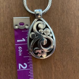 Brighton Scroll Necklace 18 inch chain